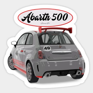 ABARTH 500 Back Sticker